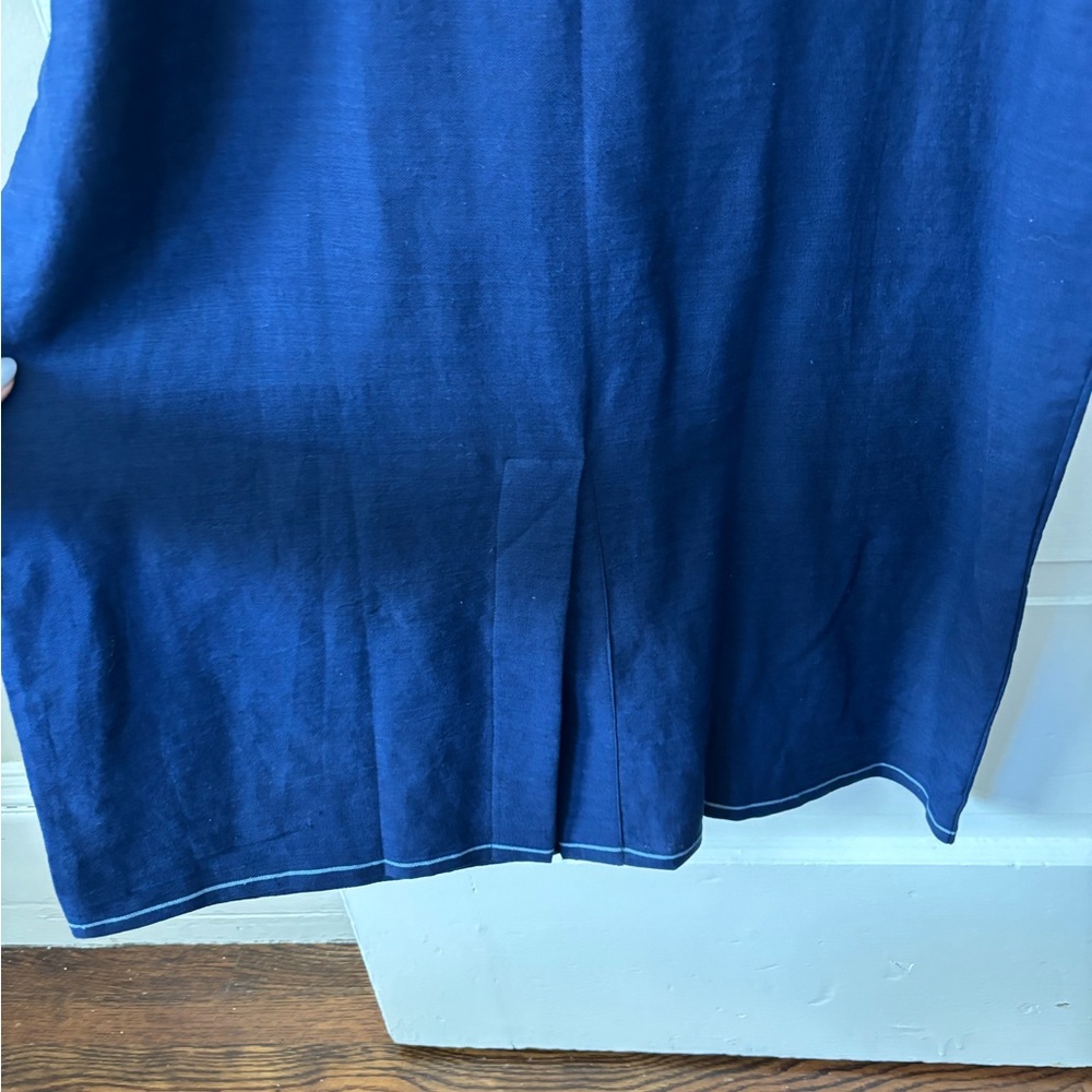 NWT 100% Cotton Runaway Bicycle Navy Blue Dress - Picture 6 of 8